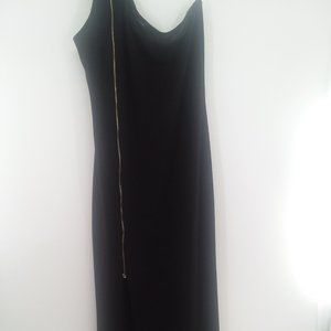 Fashion to Figure Black One Shoulder Long Dress with Side Zipper Size 2X Jr.